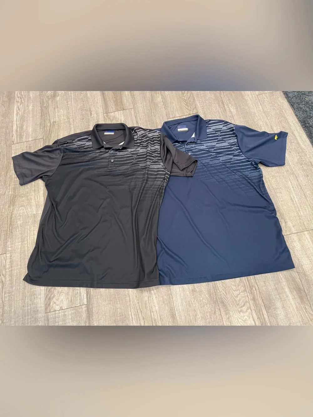 Jack Nicklaus staydri pair of golf polo shirts black gray/navy gray men’s XL